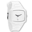 White plastic promotional watch
