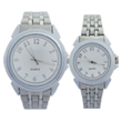 All stainless steel couple watches