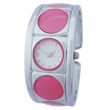 Pink elegant bangle watch