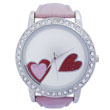 Ladies heart pattern diamond watch