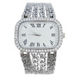 Stainless steel diamonds bracelet watch for men