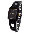 Black vacuum electroplated bracelet watch for ladies