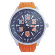 Orange silica gel watch