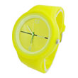 Yellow silicone jelly watch