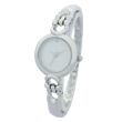 Silver-white bracelet watch for girls