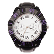 IP black plated alloy man watch