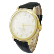 Thick golden promotional watch low price