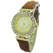 Chipmunk color two sewing jewel watch for ladies