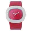 Runway stainless steel case all red watch