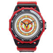 Red&black plastic sport watch